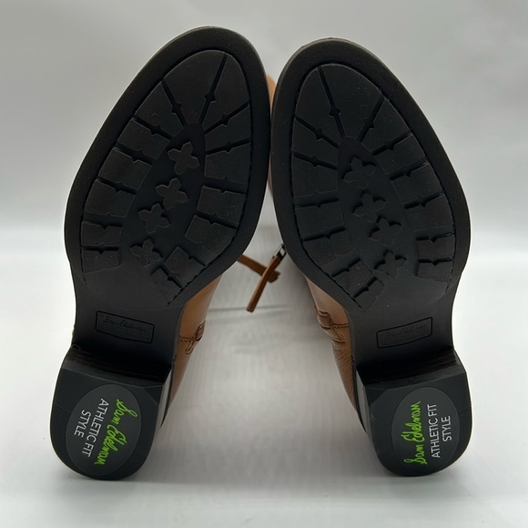 1278- Sam Edelman Prina2 Whiskey Lea Leather Boots Size 6 Wide Calf NWT - Picture 7 of 13